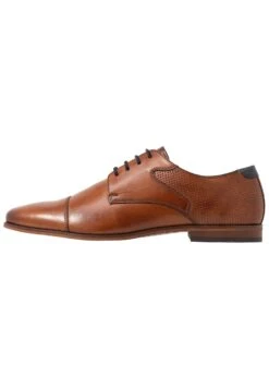 Pier One Leather - Zapatos Con Cordones - Cognac