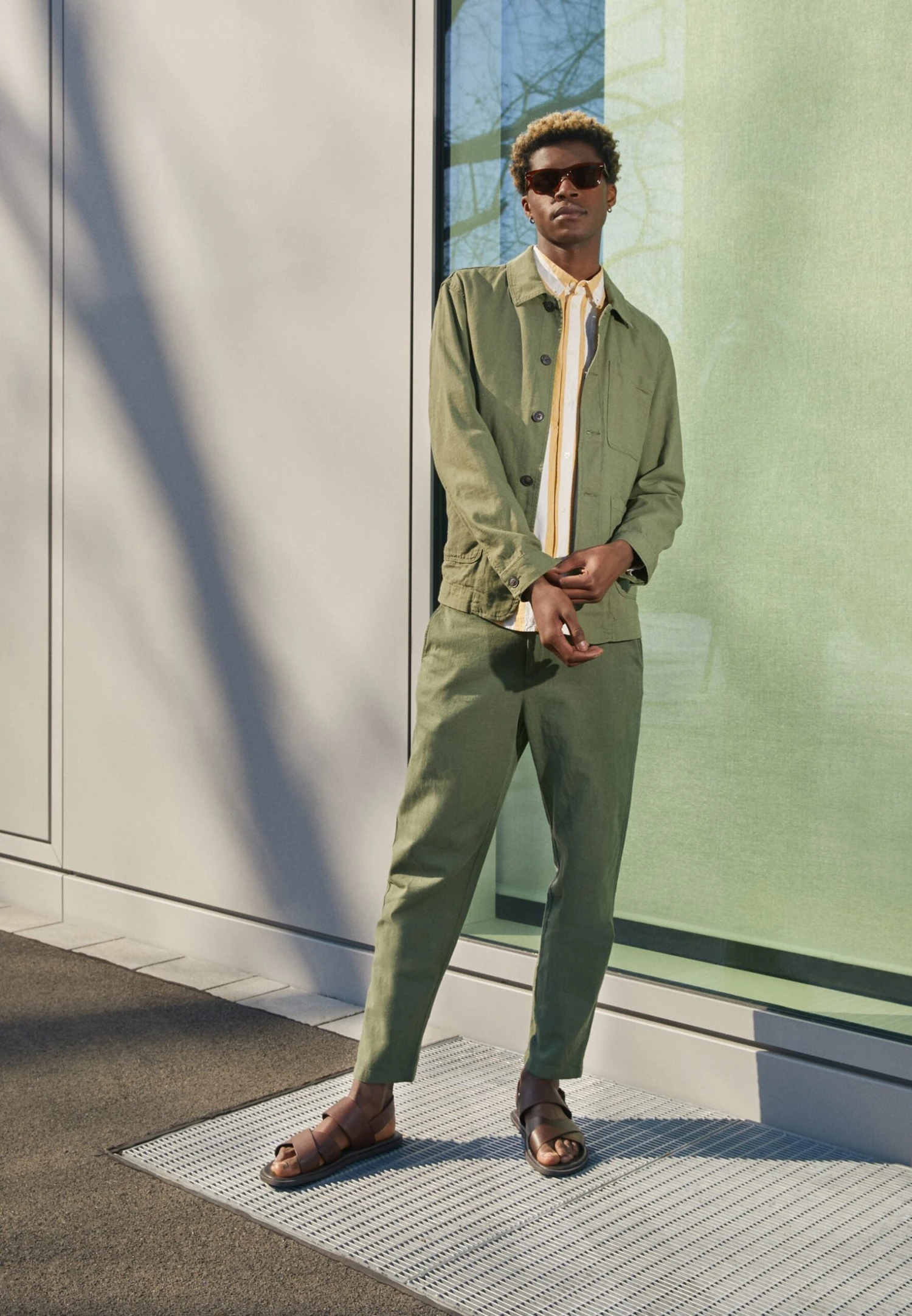 Pier One Unisex - Sandalias - Cognac 3 Pier One Unisex - Sandalias - Cognac - Imagen 3