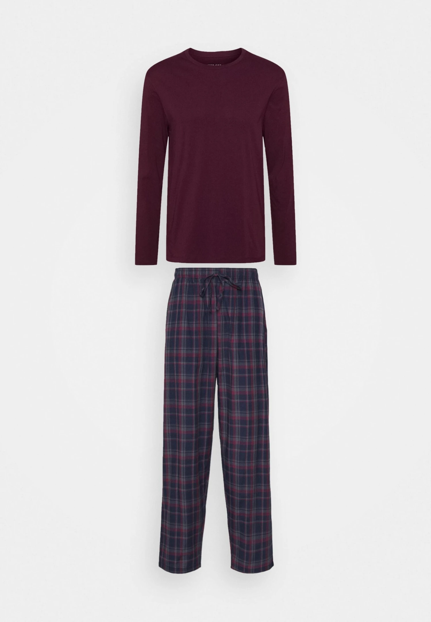 Pier One Pijama - Bordeaux/Dark Blue 1 Pier One Pijama - Bordeaux/Dark Blue