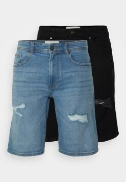 Pier One Unisex 2 Pack - Shorts Vaqueros - Blue/Black Denim 12 Pier One Unisex 2 Pack - Shorts Vaqueros - Blue/Black Denim -Pier One 07a2a099e2d644ab8c70e05709f387ae
