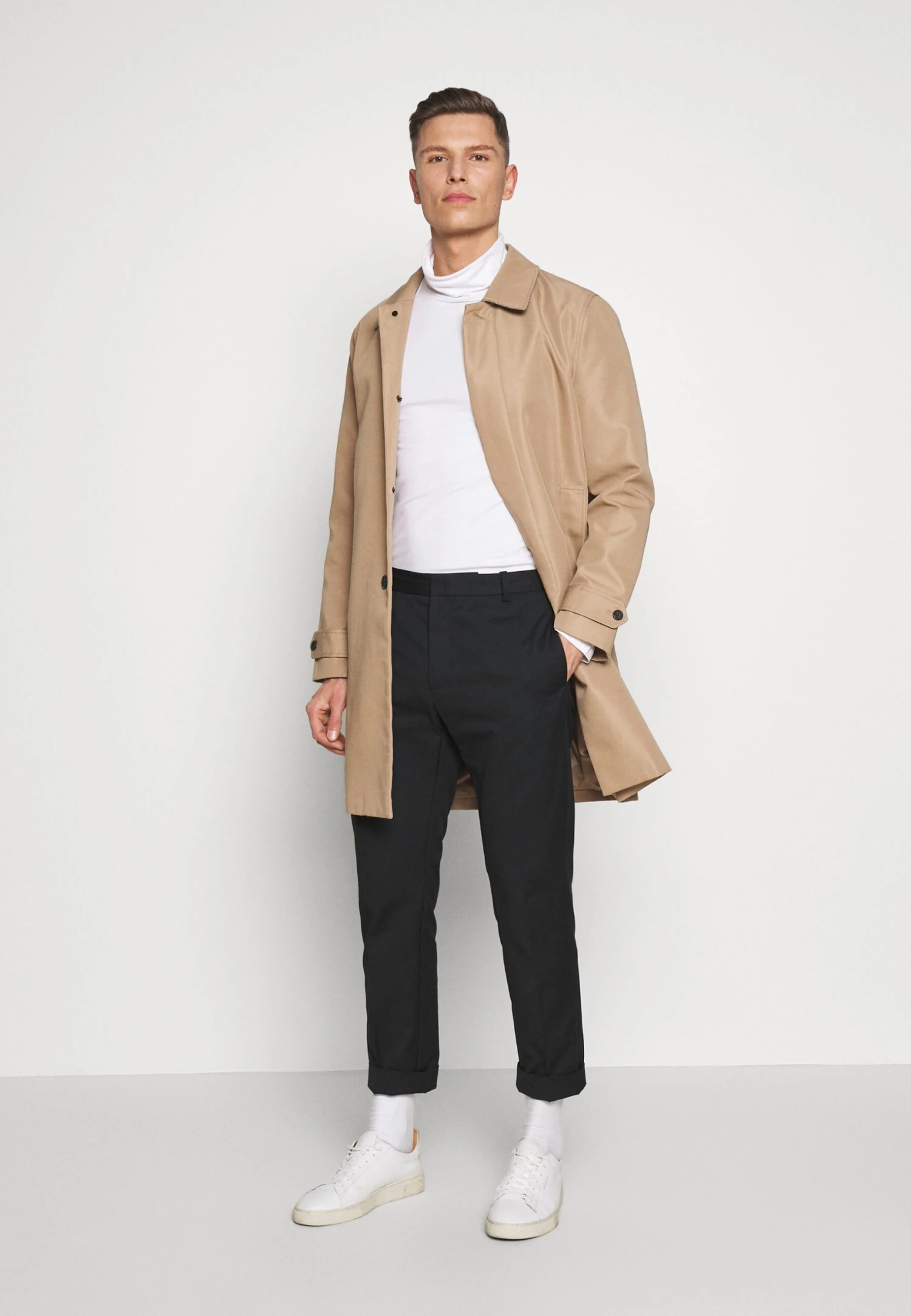 Pier One 2 Pack - Camiseta De Manga Larga - White/Black 2 Pier One 2 Pack - Camiseta De Manga Larga - White/Black - Imagen 2