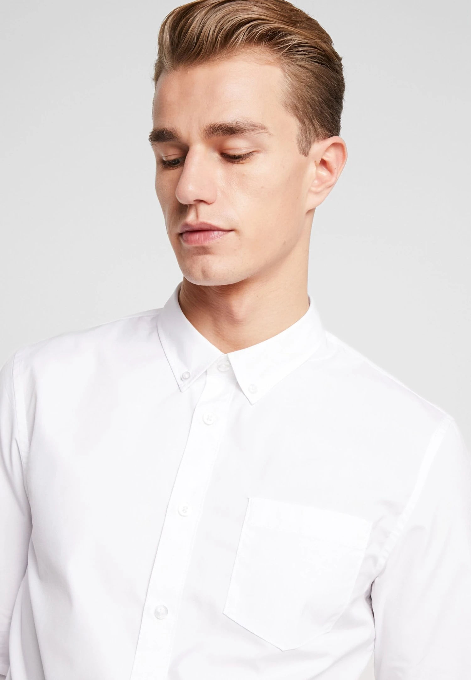 Pier One 2 Pack - Camisa Elegante - White/Light Blue 6 Pier One 2 Pack - Camisa Elegante - White/Light Blue - Imagen 6