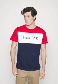 Pier One Camiseta Estampada - Dark Blue