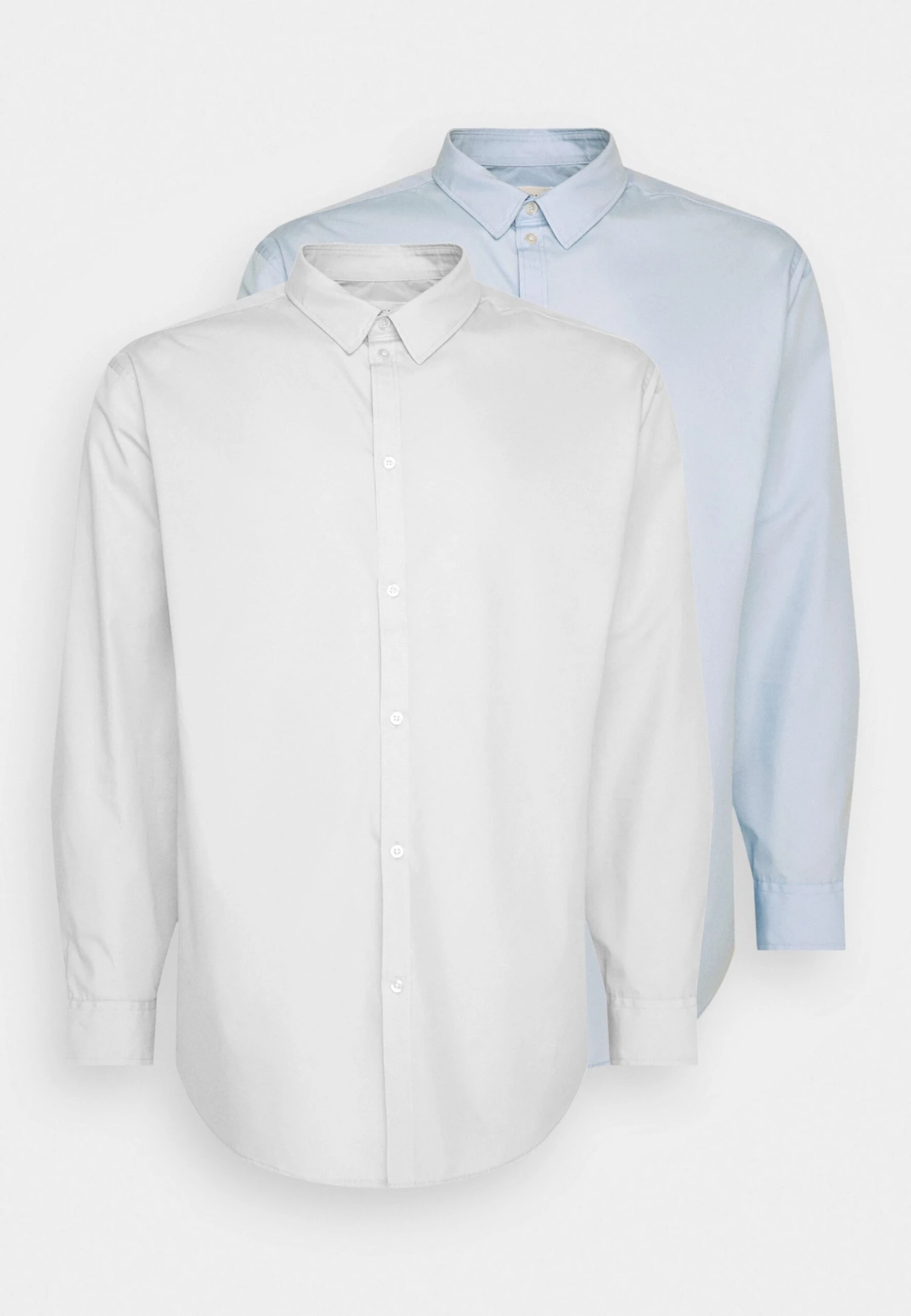 Pier One 2 Pack- Camisa Elegante - White/Light Blue 5 Pier One 2 Pack- Camisa Elegante - White/Light Blue - Imagen 5