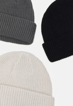 Pier One Unisex 3 Pack - Gorro - Black/Dark Grey/Off-White/ 6 Pier One Unisex 3 Pack - Gorro - Black/Dark Grey/Off-White/ -Pier One 227c946f16e945278f07dcddf0a935a2