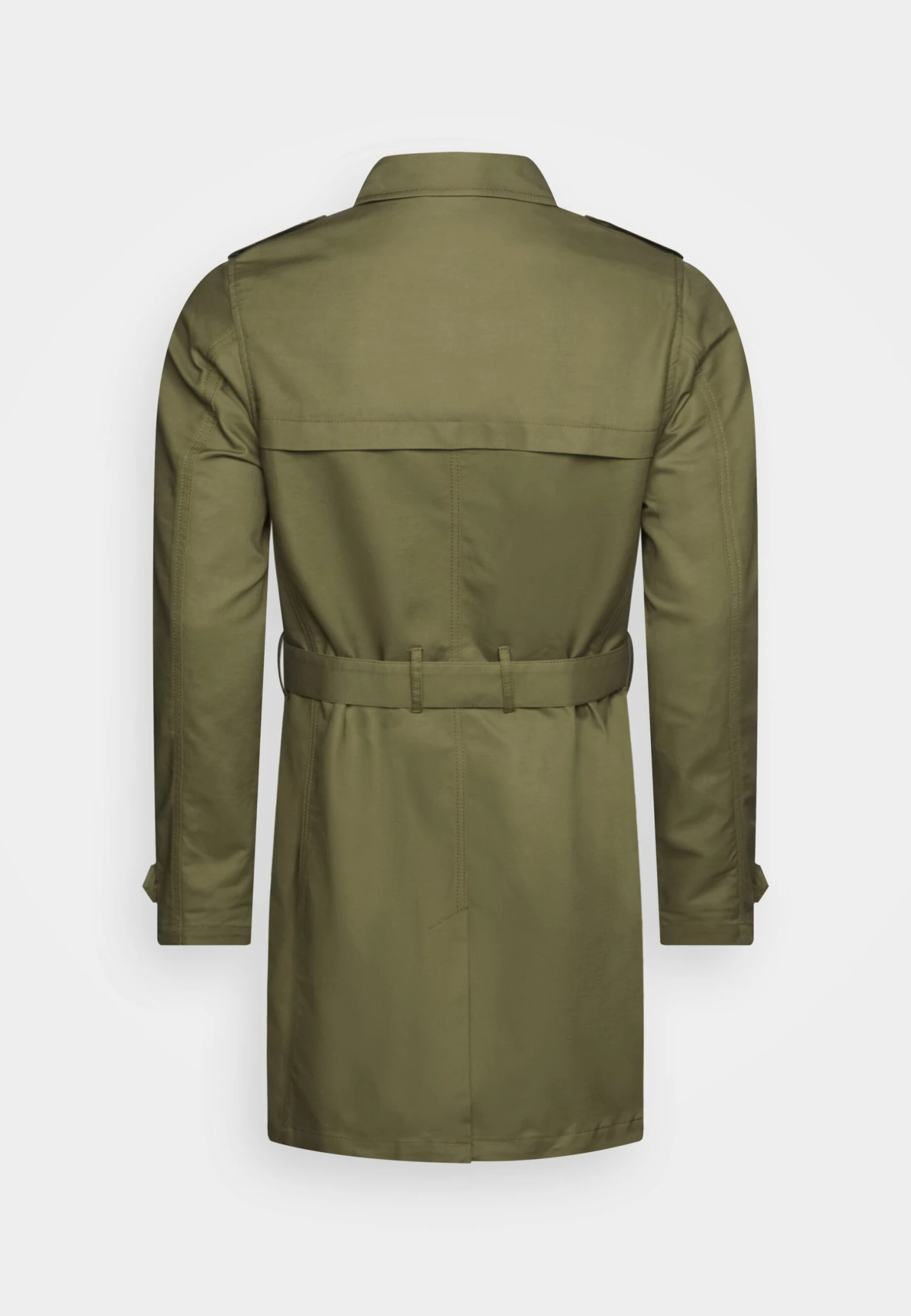 Pier One Gabardina - Olive 2 Pier One Gabardina - Olive - Imagen 2