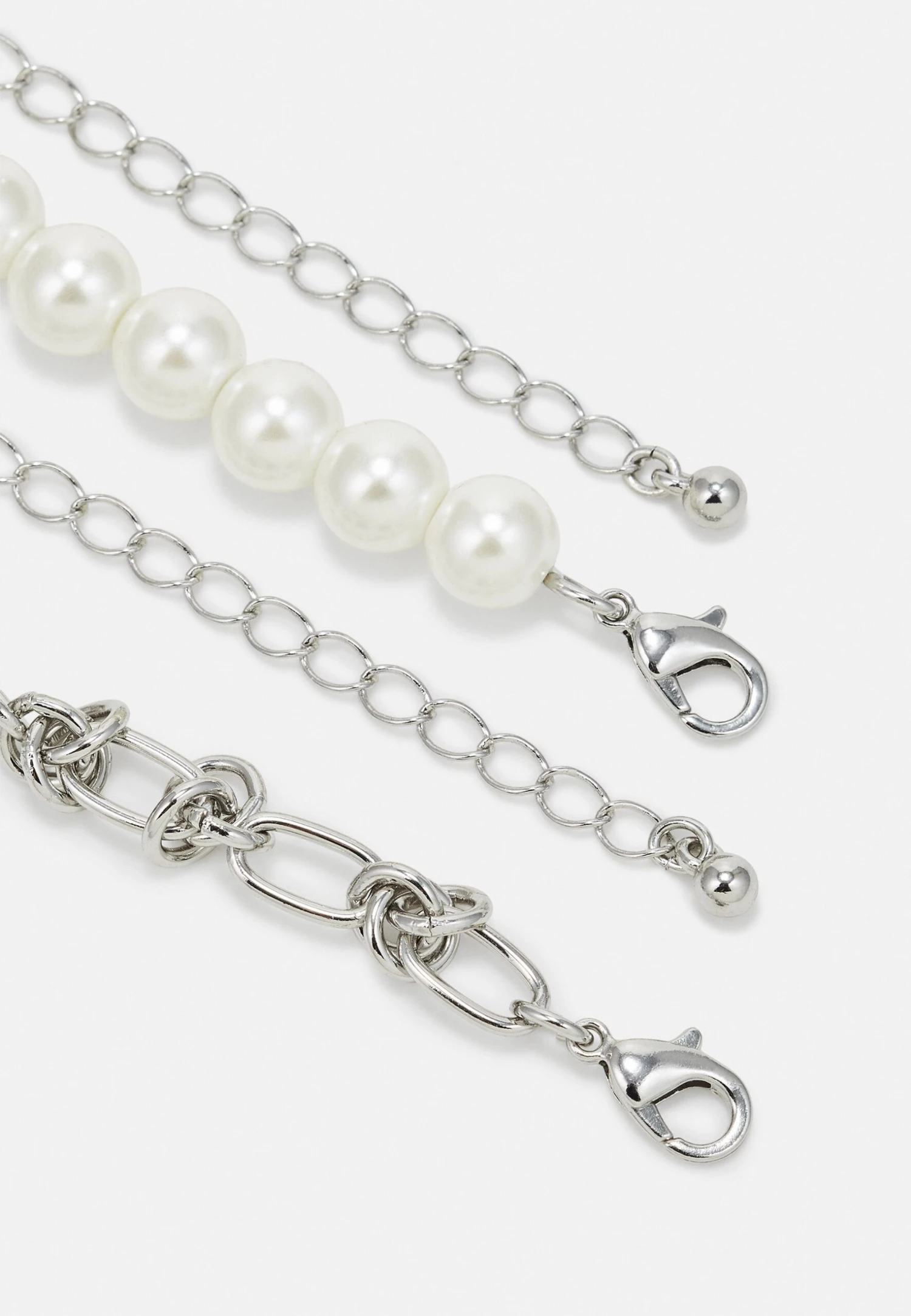 Pier One 2 Pack Unisex - Collar - Silver 2 Pier One 2 Pack Unisex - Collar - Silver - Imagen 2