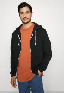 Pier One 2 Pack - Sudadera Con Cremallera - Black/Mottled Light Grey -Pier One 3528309c123c4189b5dc1da9c1f9881e