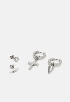 Pier One 3 Pack Unisex - Pendientes - Silver-Coloured 5 Pier One 3 Pack Unisex - Pendientes - Silver-Coloured -Pier One 3cd8712c5f384a889eb27469ebf636c4