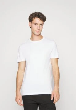 Pier One 5 Pack - Camiseta Básica - Dark Grey/White/Light Brown -Pier One 414edcf91aba4fe68a41c8eee8e0f9ac