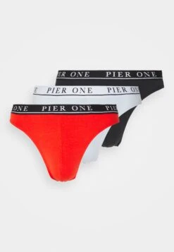 Pier One 3 Pack - Culotte - Red/Light Blue/Black -Pier One 48fa442441094a098bbf3d36ef816ede
