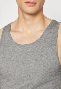 Pier One Rib Vestlue - Camiseta Interior - Grey/White/Blue -Pier One 651f5eab990948179a19a8d8a182168d