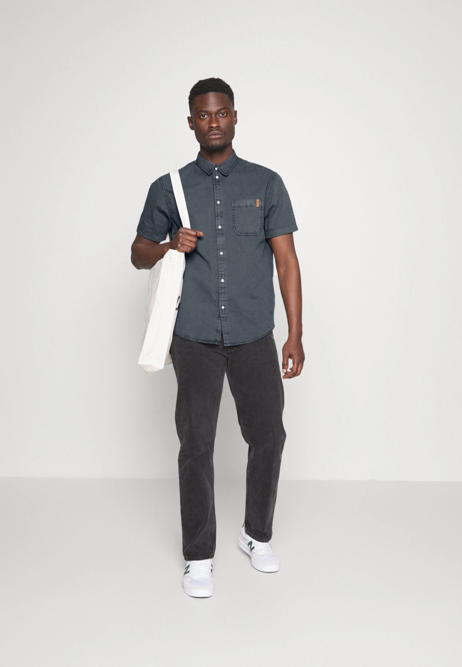 Pier One Camisa - Blue-Grey 2 Pier One Camisa - Blue-Grey - Imagen 2