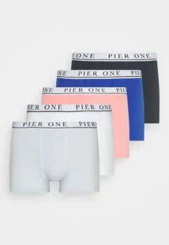 Pier One 5 Pack - Culotte - White/Pink/Light Blue -Pier One 669afba1436e4cdd9e6012a04141e31d