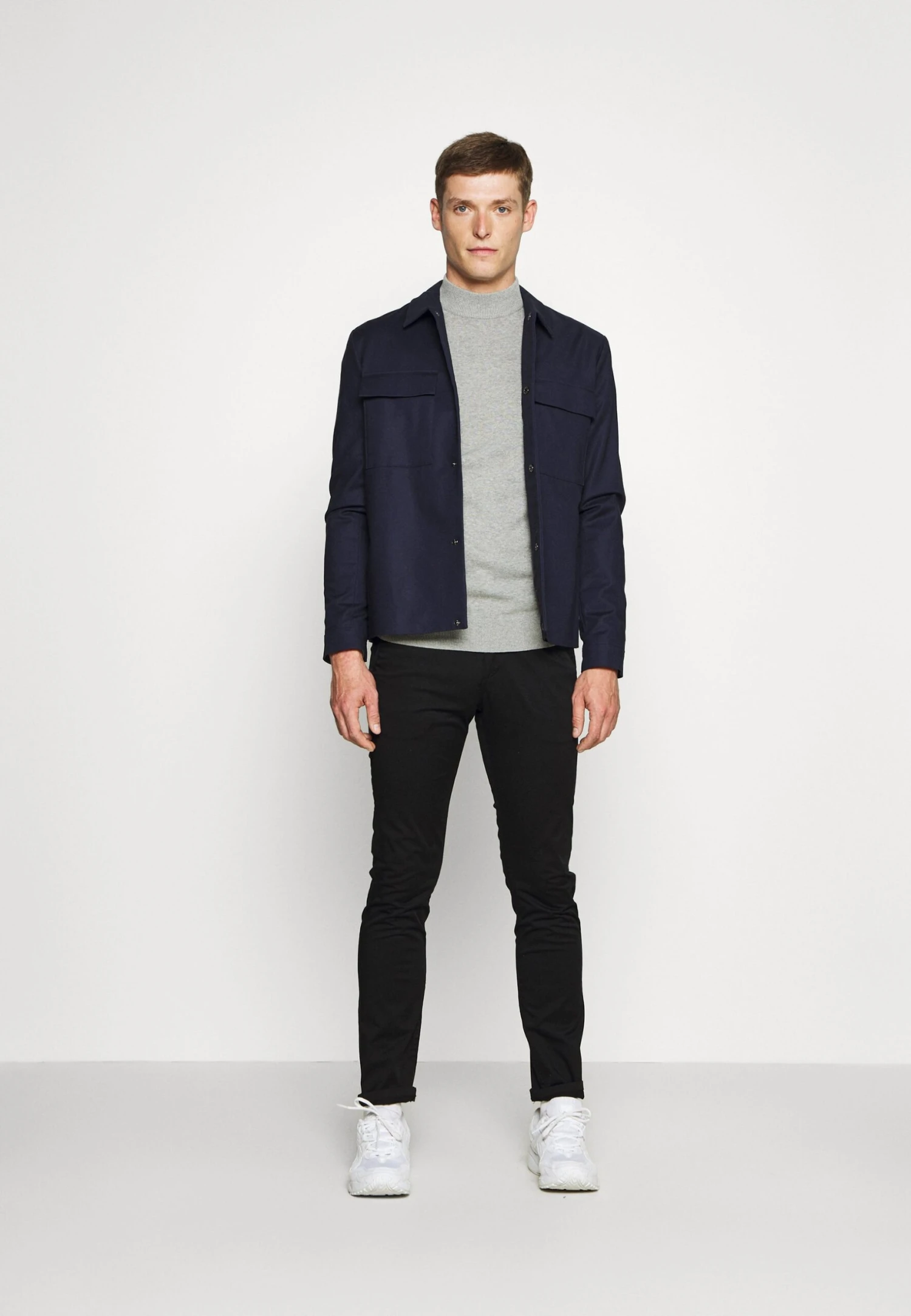 Pier One Jersey De Punto - Mottled Light Grey 2 Pier One Jersey De Punto - Mottled Light Grey - Imagen 2