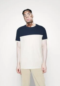 Pier One Camiseta Estampada - Dark Blue/White