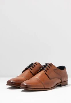 Pier One Leather - Zapatos Con Cordones - Cognac -Pier One 6adc8a15fcba42609cfaac073b602468