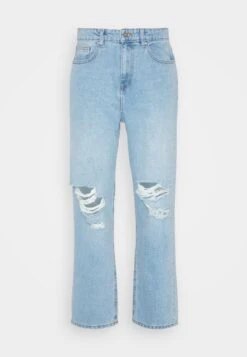 Pier One Distress On Knees - Vaqueros Boyfriend - Light Blue Denim -Pier One 6c561d8272b94404a72faaf104617fd2