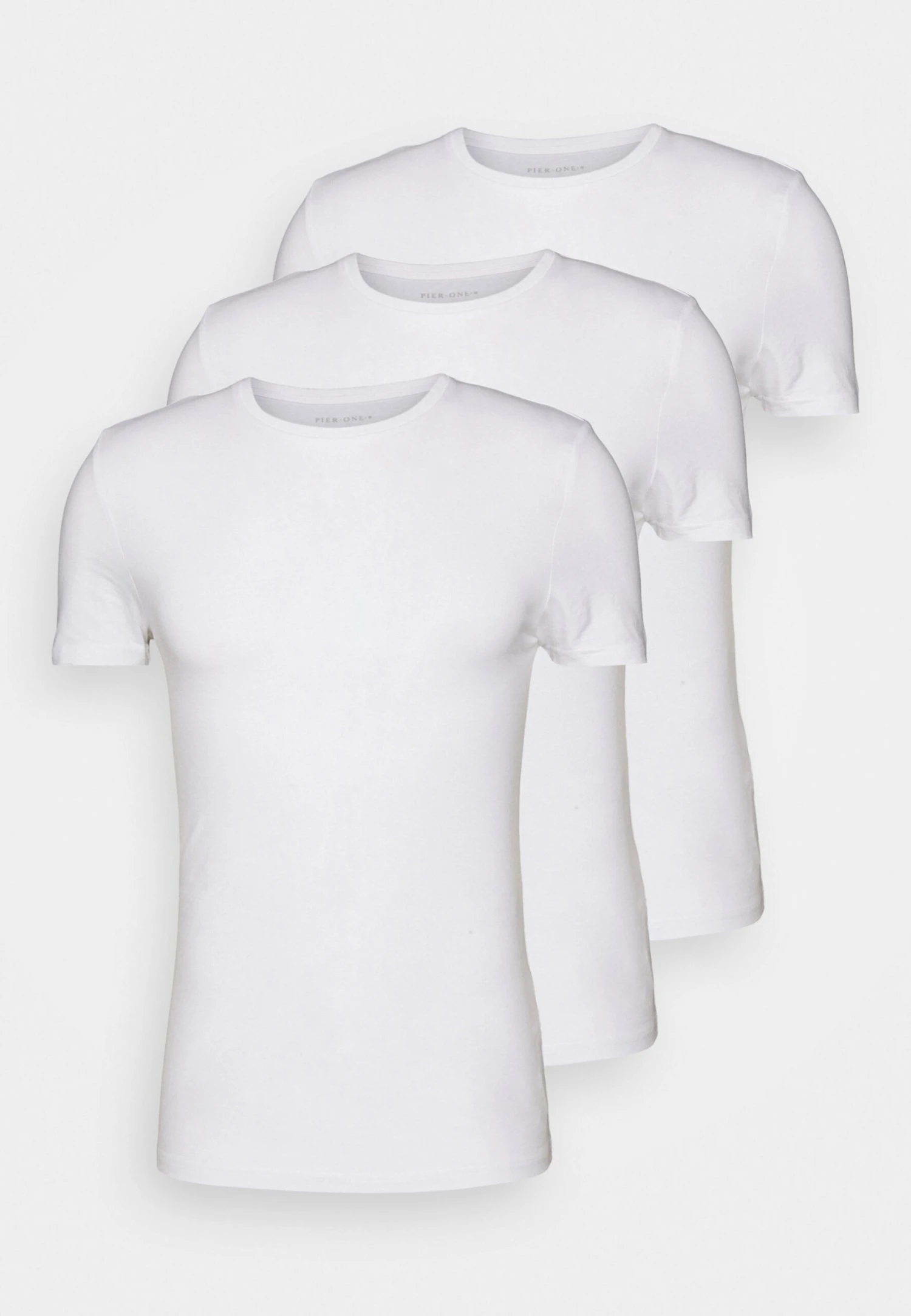 Pier One 3 Pack Muscle Fit- Camiseta Básica - White 4 Pier One 3 Pack Muscle Fit- Camiseta Básica - White - Imagen 4