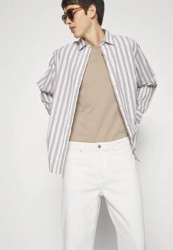 Pier One Carpenter Colored Twill- Vaqueros Rectos - Off-White -Pier One 77b17a64a879489bb9510906e2f8dbc4