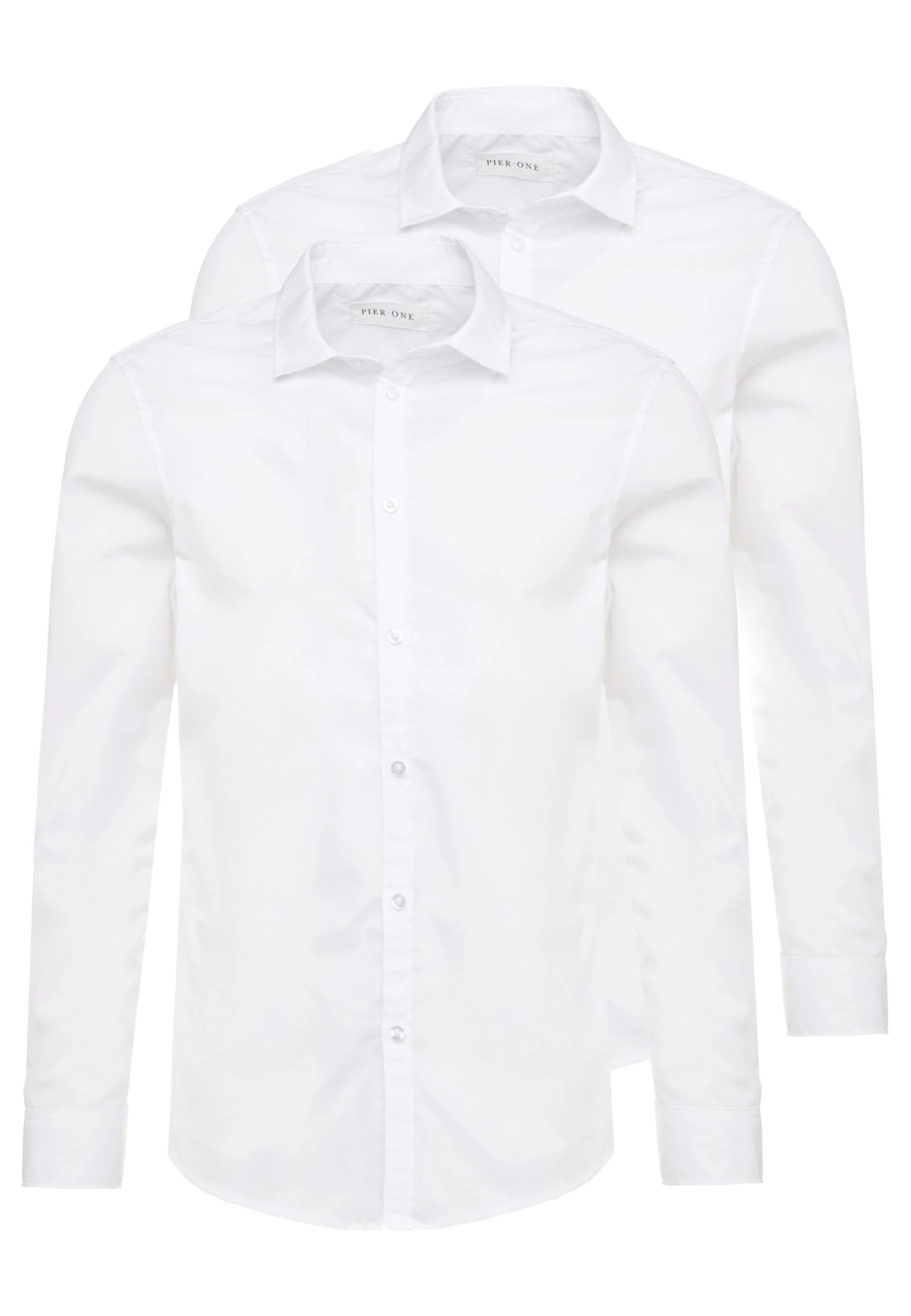 Pier One 2 Pack - Camisa Elegante - White 5 Pier One 2 Pack - Camisa Elegante - White - Imagen 5