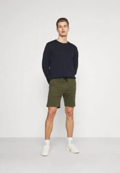 Pier One 2 Pack - Shorts - Black/Olive