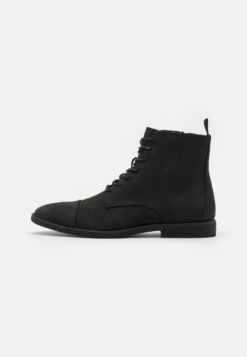 Pier One Botines Con Cordones - Black