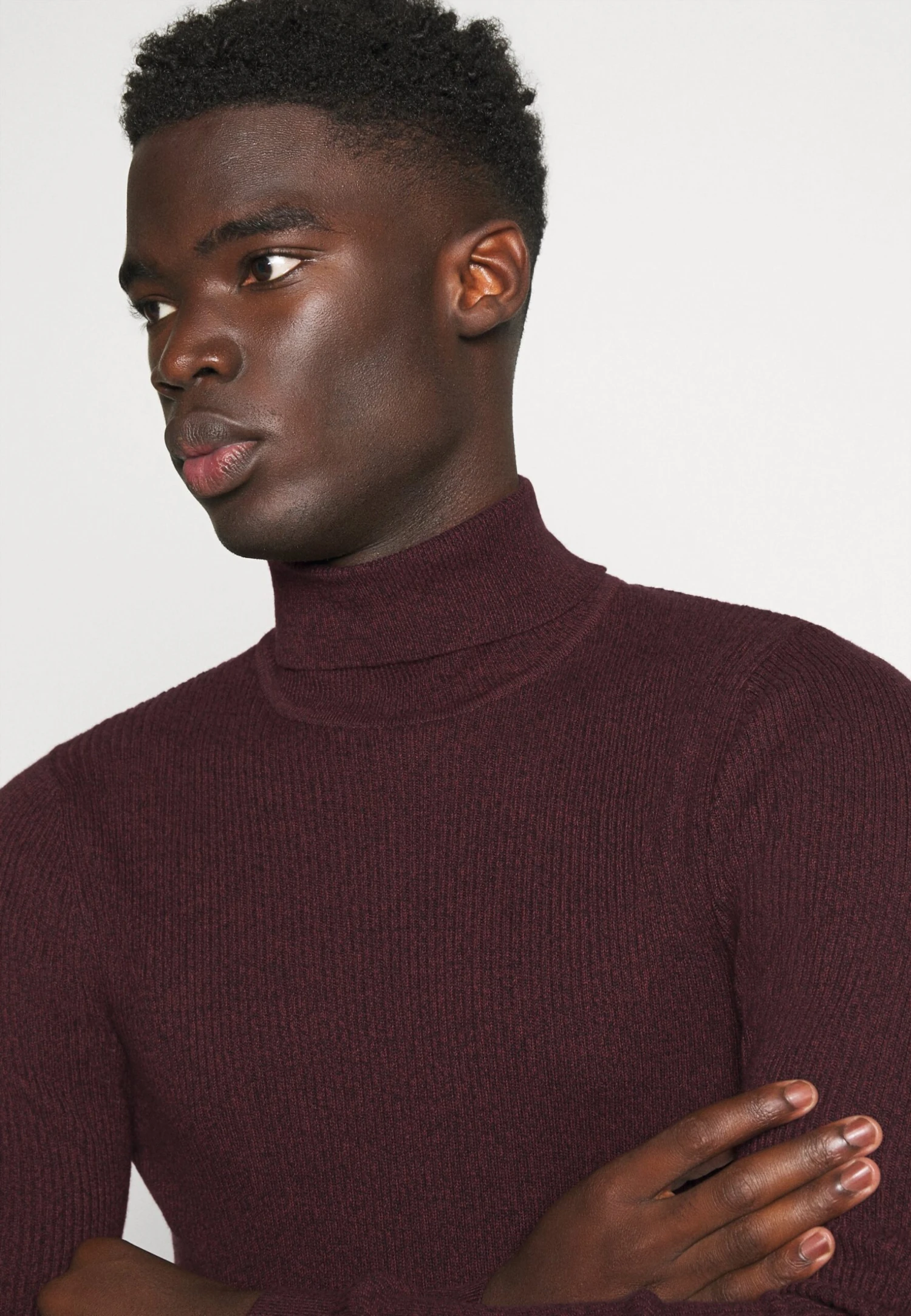 Pier One Muscle Fit Turtle - Jersey De Punto - Mottled Bordeaux 4 Pier One Muscle Fit Turtle - Jersey De Punto - Mottled Bordeaux - Imagen 4