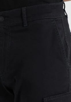Pier One Cuffed Skinny Trouser- Pantalones Cargo - Black -Pier One 88cde03e56194a83afac387b6140efff