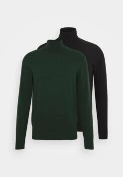 Pier One 2 Pack - Basic Turtleneck - Jersey De Punto - Black/Dark Green 10 Pier One 2 Pack - Basic Turtleneck - Jersey De Punto - Black/Dark Green -Pier One 903218958e2e432c9ae54008d290ccf6