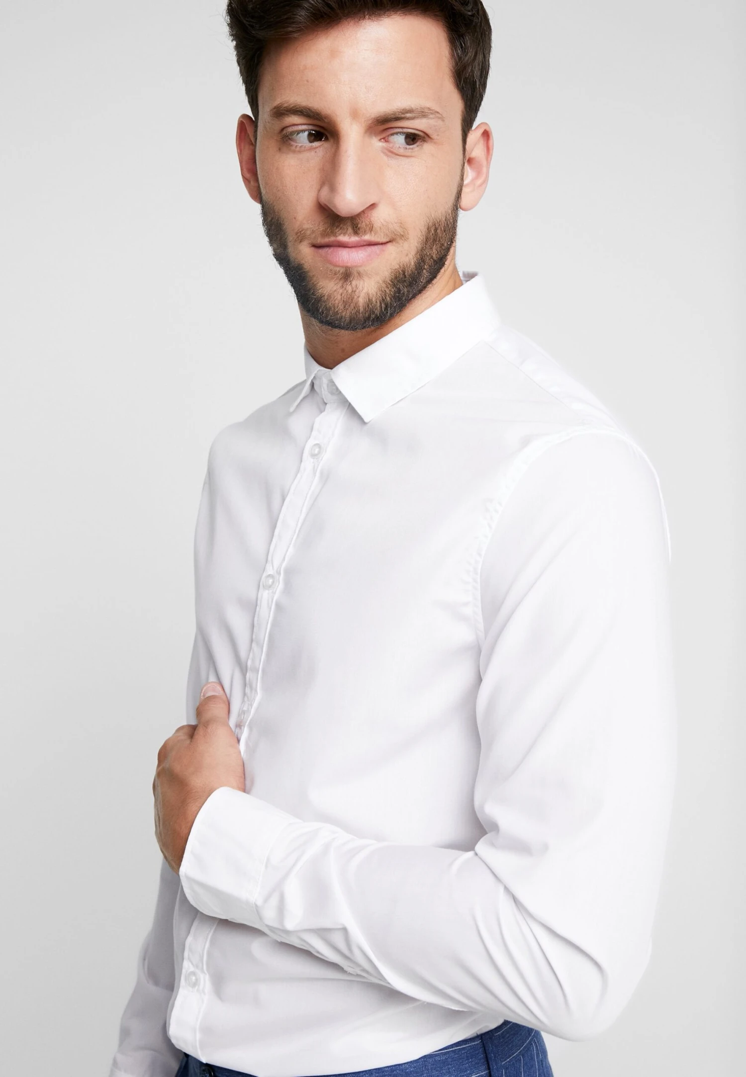 Pier One 2 Pack - Camisa Elegante - White 4 Pier One 2 Pack - Camisa Elegante - White - Imagen 4