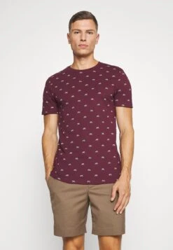 Pier One Camiseta Estampada - Bordeaux