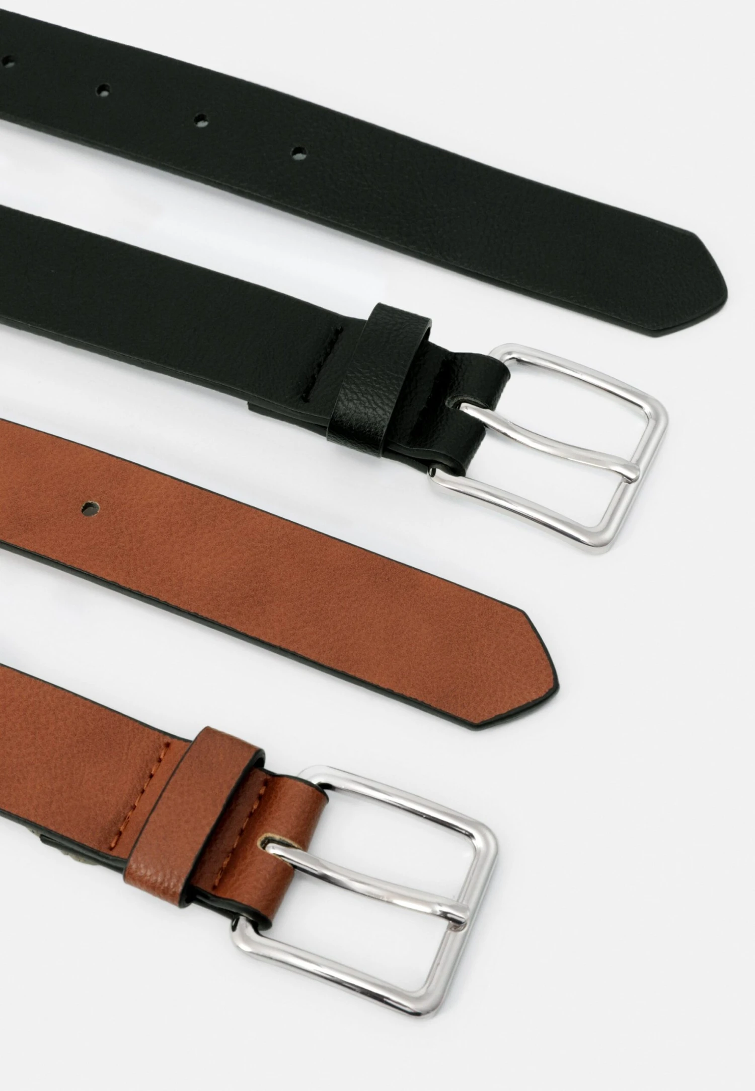 Pier One 2 Pack - Cinturón - 802 - Black_708 - Cognac 2 Pier One 2 Pack - Cinturón - 802 - Black_708 - Cognac - Imagen 2