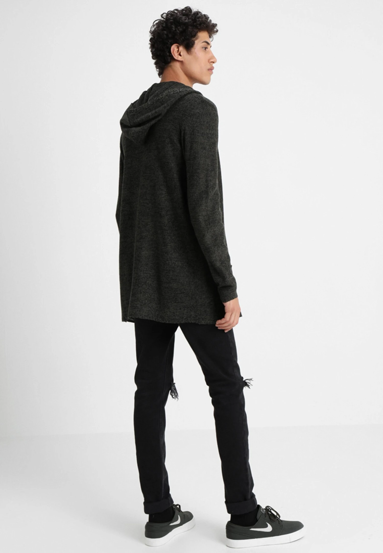 Pier One Chaqueta De Punto - Black/Olive 3 Pier One Chaqueta De Punto - Black/Olive - Imagen 3