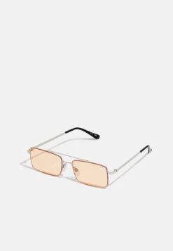 Pier One Unisex - Gafas De Sol - Silver-Coloured, Orange