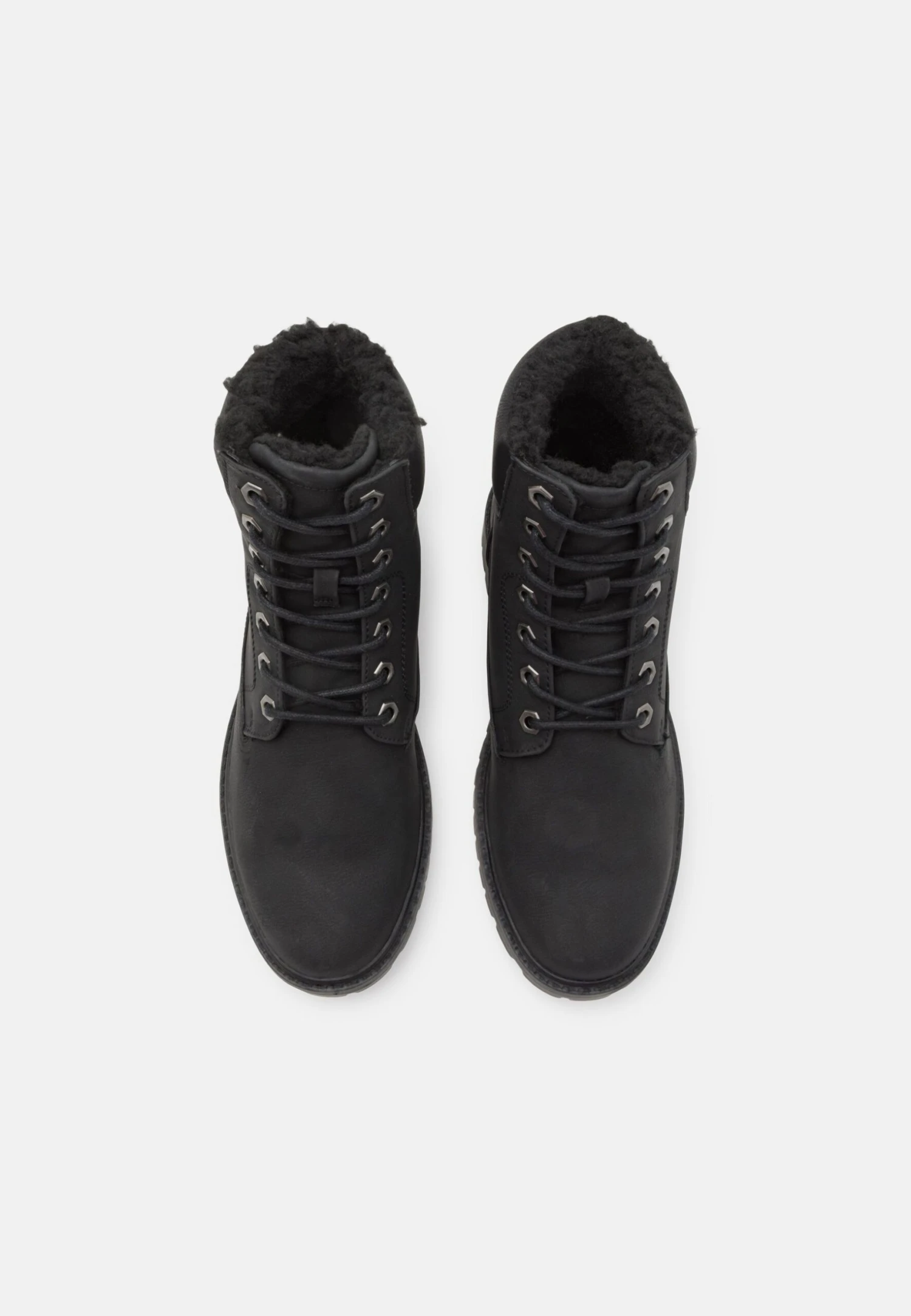 Pier One Unisex - Botines Con Cordones - Black 4 Pier One Unisex - Botines Con Cordones - Black - Imagen 4