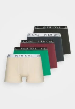 Pier One 5 Pack - Culotte - Beige/Green/Bordeaux -Pier One bc7bad60932445cabd41ffd20695bb0b