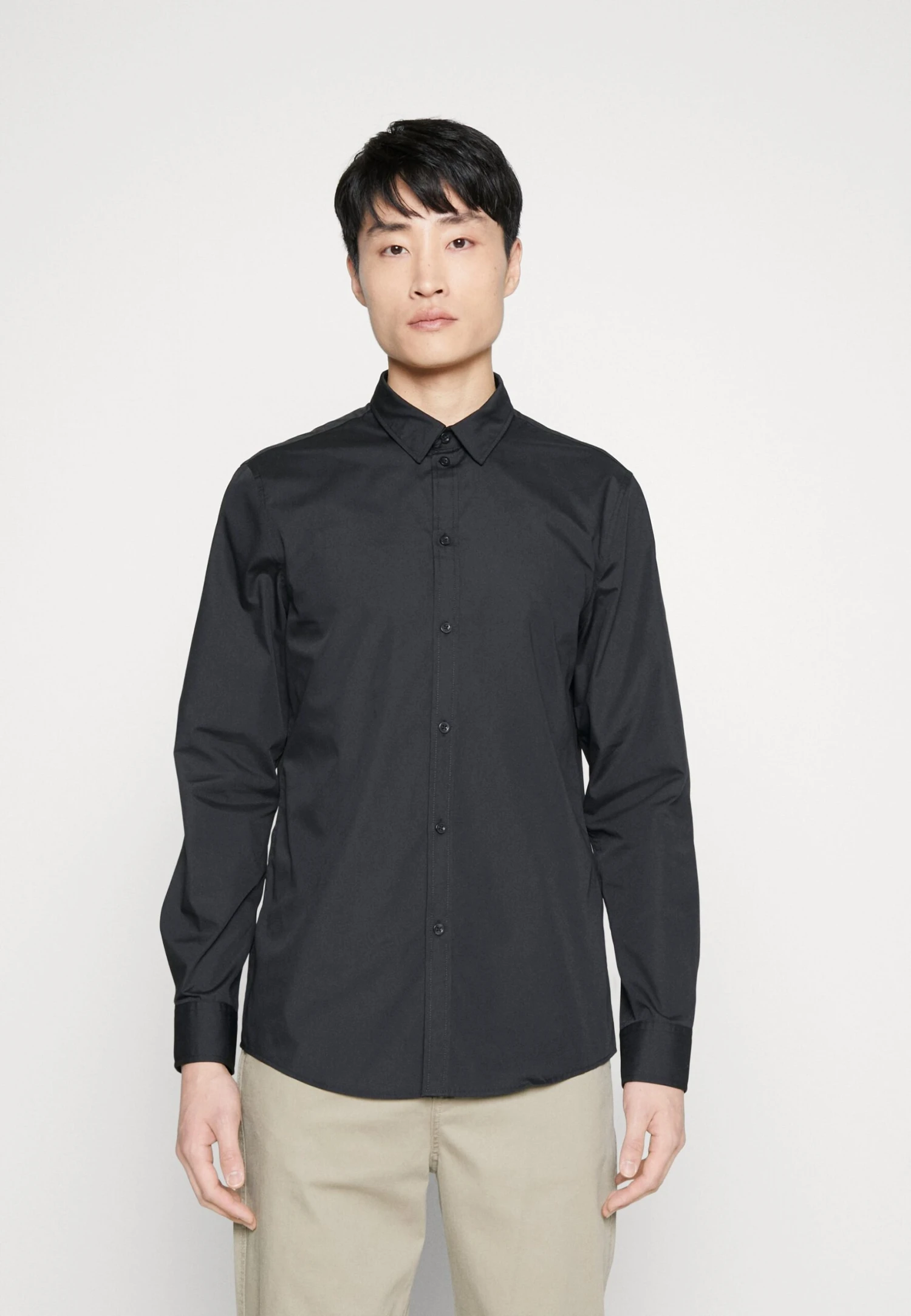 Pier One 2 Pack - Camisa Elegante - Black 2 Pier One 2 Pack - Camisa Elegante - Black - Imagen 2