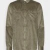 Pier One Corduroy Overshirt - Camisa - Khaki