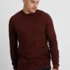Pier One Jersey De Punto - Mottled Bordeaux