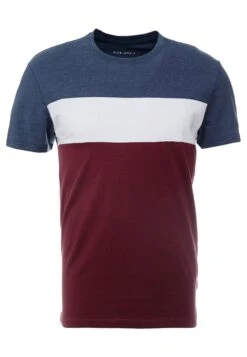 Pier One Camiseta Estampada - Bordeaux / Dark Blue -Pier One d46de368a5e64dda9995710ec9cb589c