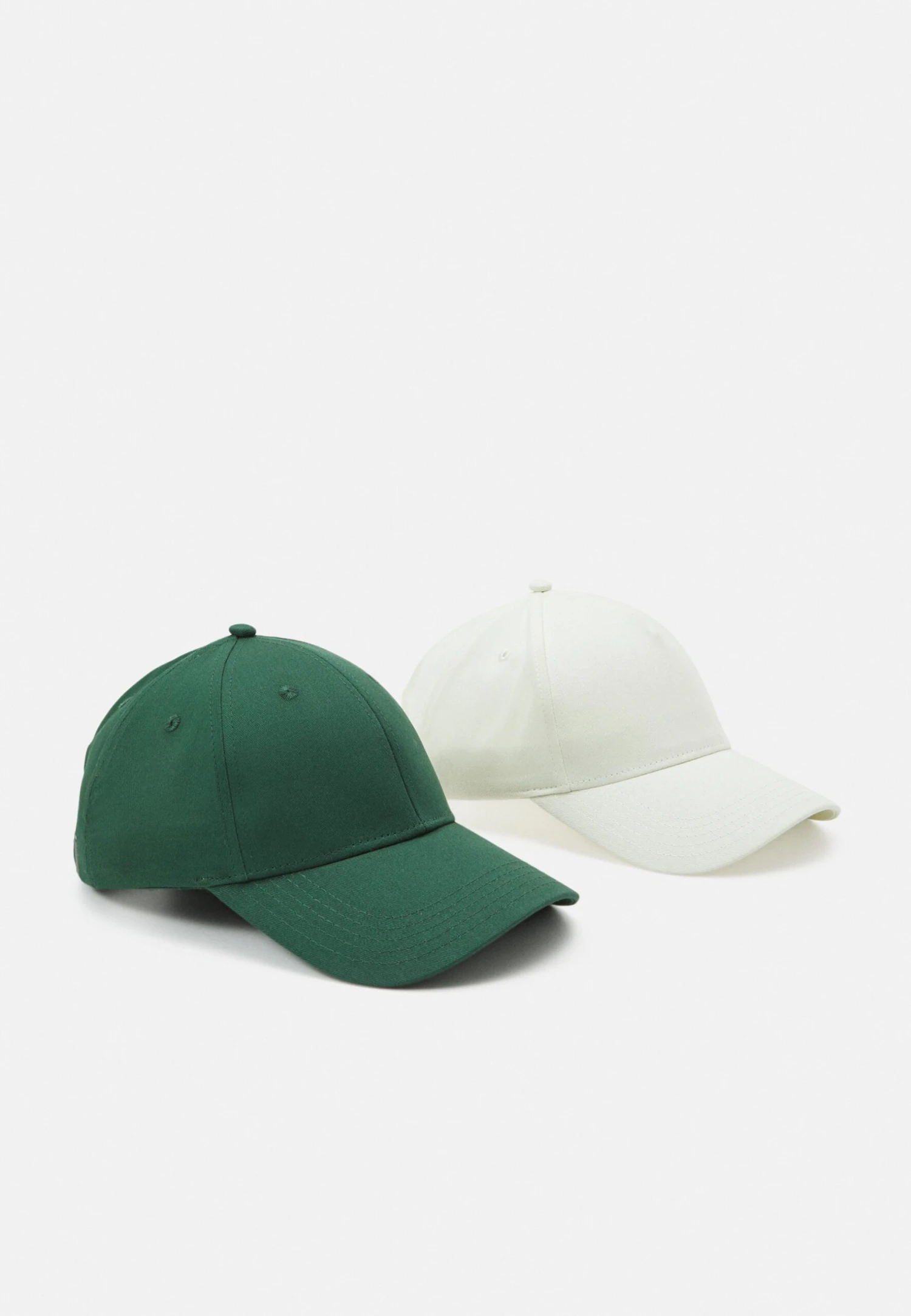 Pier One Unisex 2 Pack - Gorra - Green/Off White 1 Pier One Unisex 2 Pack - Gorra - Green/Off White