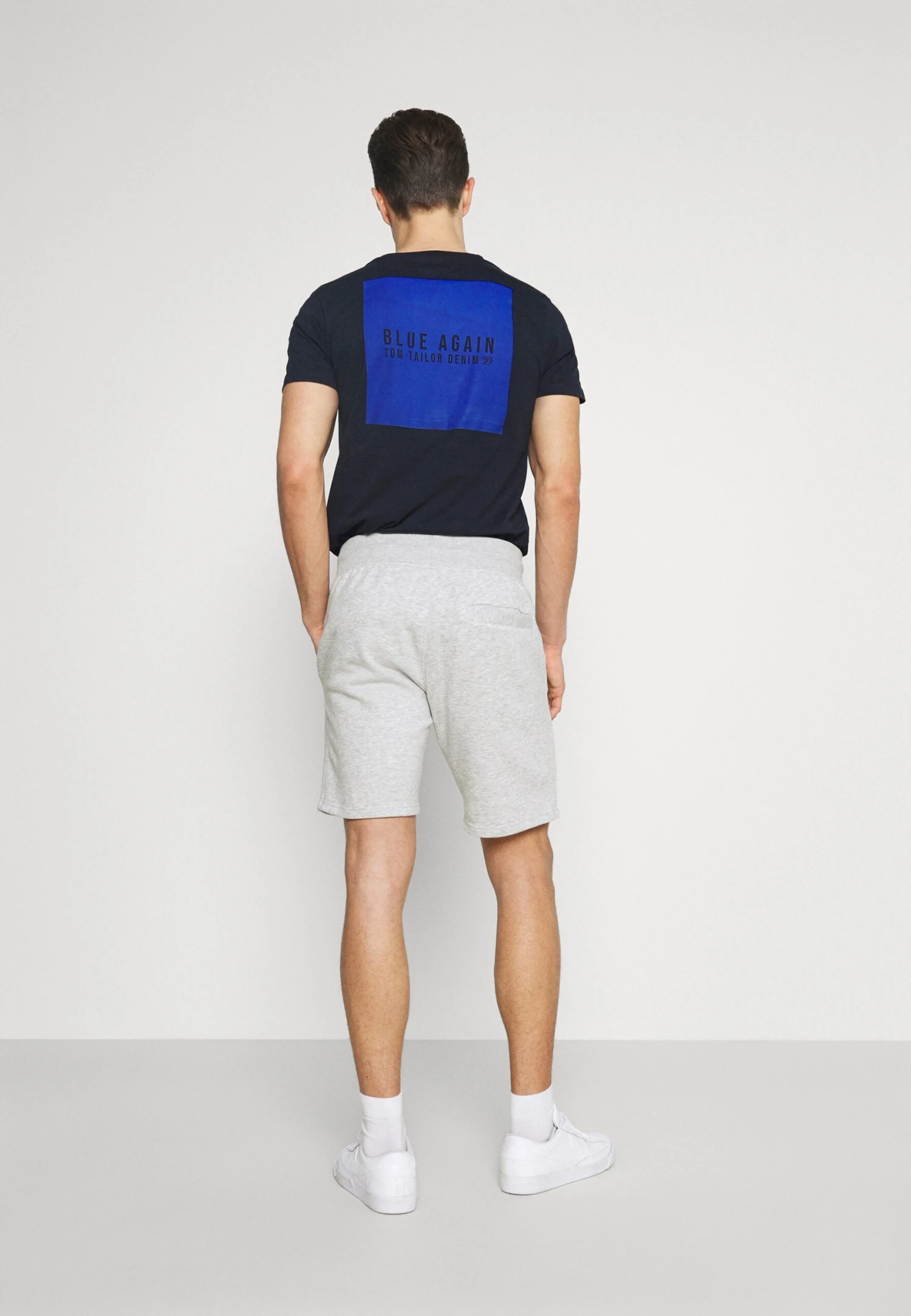 Pier One 2 Pack - Shorts - Mottled Light Grey/Dark Blue 3 Pier One 2 Pack - Shorts - Mottled Light Grey/Dark Blue - Imagen 3