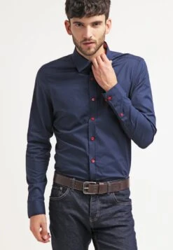 Pier One Camisa - Dark Blue/Red