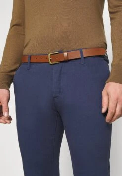 Pier One Belted - Pantalones Chinos - Dark Blue -Pier One f0de2ed3c221491eb7c8be84f3e739f9