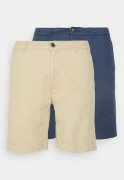 Pier One 2 Pack - Shorts -Dark Blue/Tan -Pier One f9a892a3b0b34fe9815664d9ef698d9f